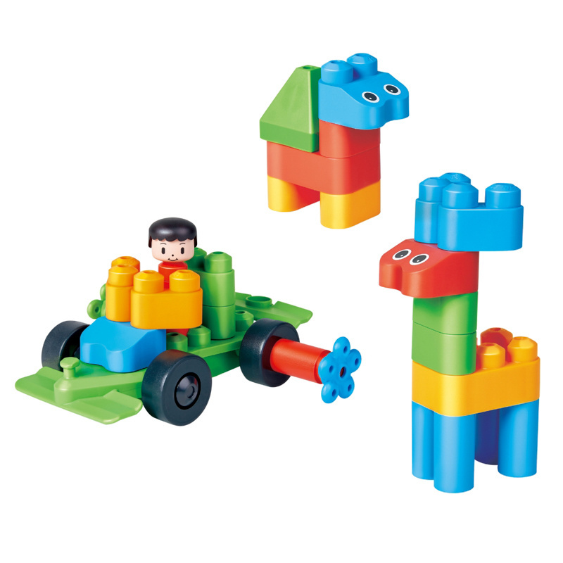 Klocki konstrukcyjne, Miasto, 50 el., 18m+, PolyM OUTLET