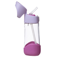 B.box Bidon dla dziecka - butelka na wodę ze słomką tritanowa 450 ml Sugar Plum