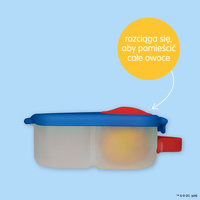 Superman by b.box lunchbox dla dzieci do szkoły - szczelna mini śniadaniówka z przegródkami 