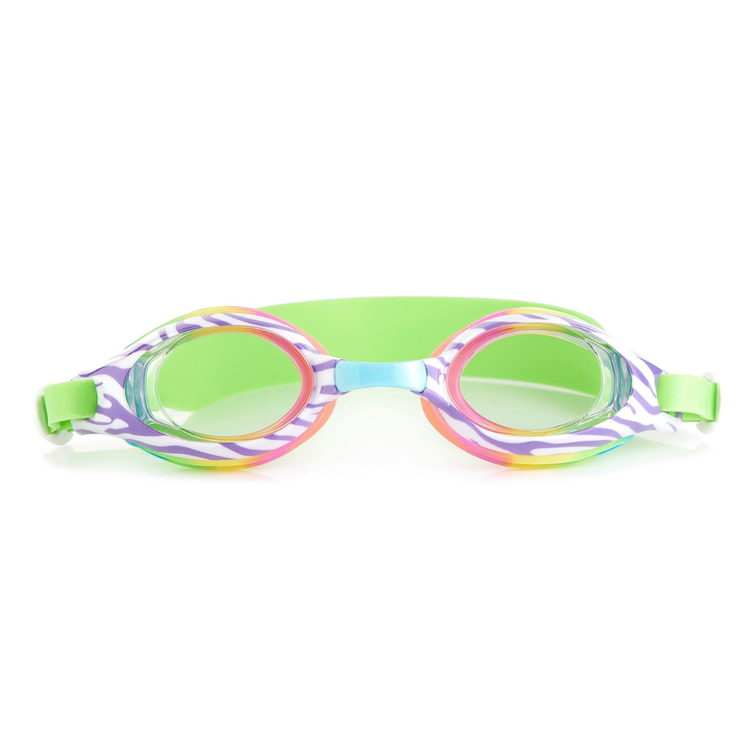 Okulary do pływania dla dzieci Tęczowa zebra Aqua2ude