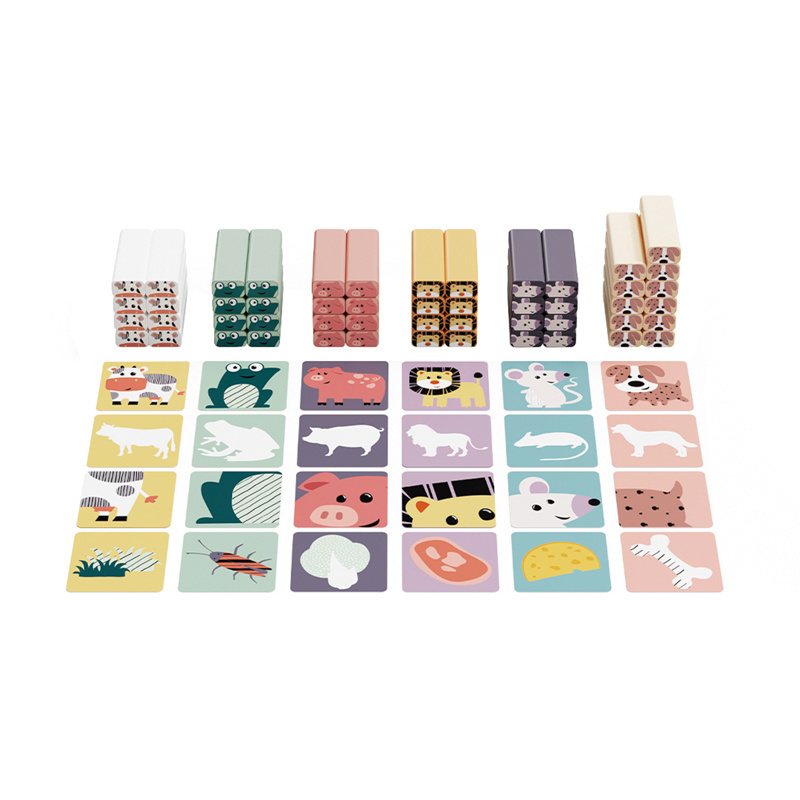 Topbright Jakie to zwierzę? Drewniana wieża z klocków – strategiczna gra zręcznościowa 36 mies. +