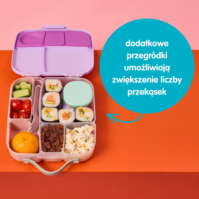 b.box Silikonowy wkład do lunchboxa z dodatkowymi przegródkami Berry
