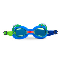 Aqua2ude Okulary do pływania dla dzieci – Mini smok, zielony – anti-fog, ochrona UV, 3+