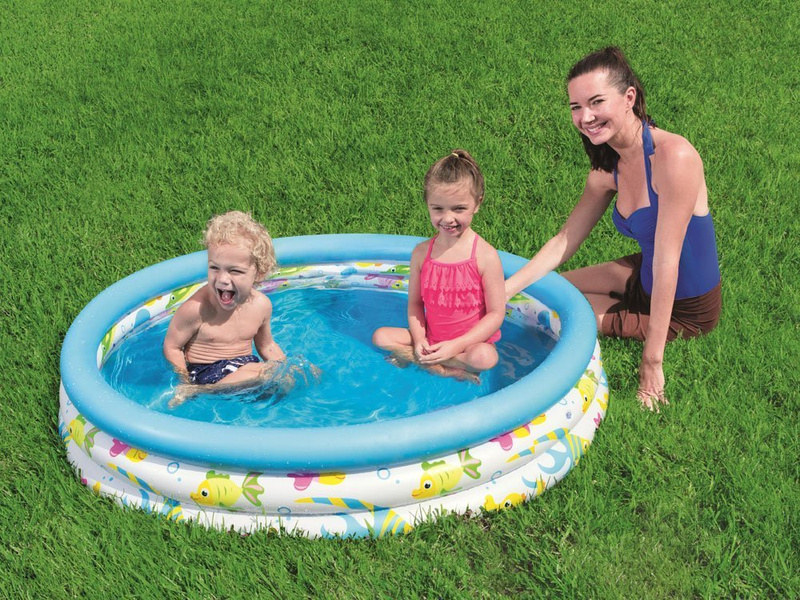 Dmuchany basenik dla dzieci, Rybki, 122x25cm, Bestway, OUTLET