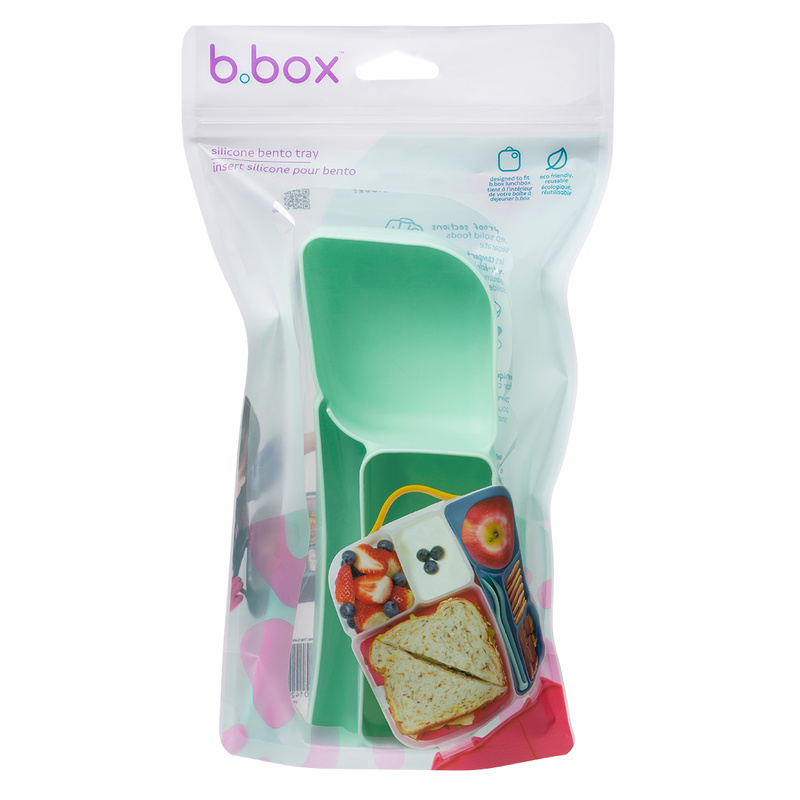 b.box Silikonowy wkład do lunchboxa z przegrodą na sztućce Forest