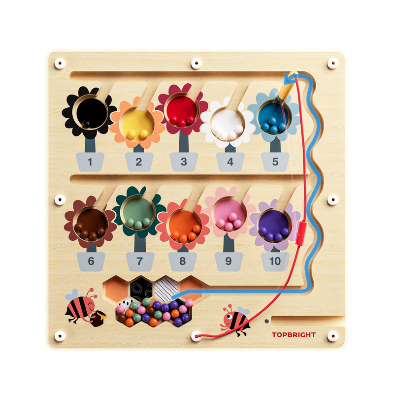 Topbright Pracowita pszczółka zabawka magnetyczna dla dzieci – gra logiczna z rysikiem 36 mies.+