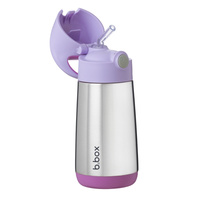 B.box butelka termiczna - bidon dla dzieci ze słomką 350 ml Sugar Plum