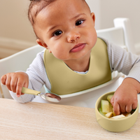 Miseczka silikonowa bez przyssawki, 2 szt., waniliowy, Everyday Baby, OUTLET