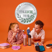 B.box butelka termiczna - bidon dla dzieci ze słomką 500 ml Sugar Plum