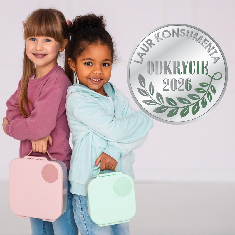 B.box lunchbox dla dzieci do szkoły - szczelna mini śniadaniówka z przegródkami Blush Crush