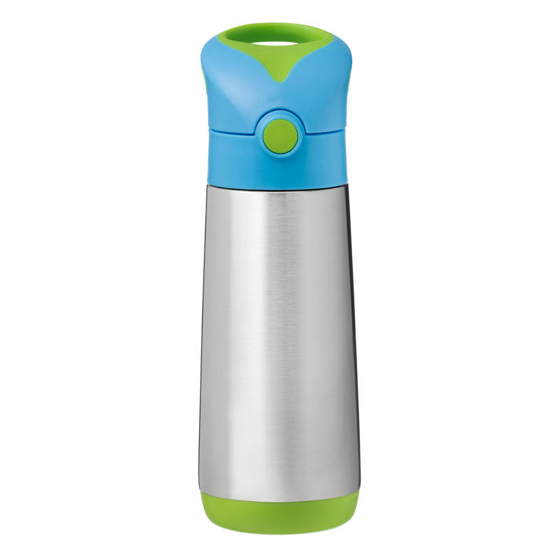 B.box butelka termiczna - bidon dla dzieci ze słomką 500 ml Ocean Breeze