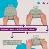 b.box roll + go Zwijana mata BLW do nauki samodzielnego jedzenia dla dzieci różowa