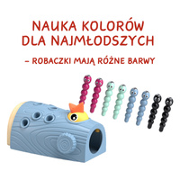 TOPBRIGHT Nakarm ptaszka Złap robaczka – zręcznościowa gra Montessori dla dzieci 24 mies.+, OUTLET