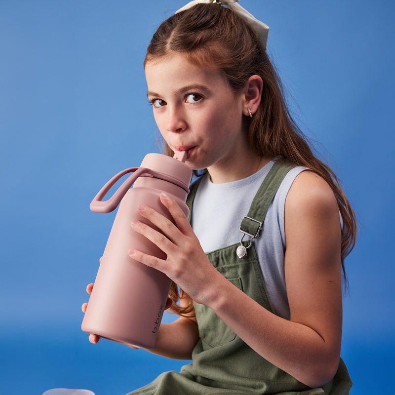 b.box Butelka termiczna ze składanym ustnikiem – termos ze stali nierdzewnej 1l Berry Smoothie