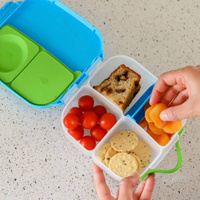 B.box lunchbox dla dzieci do szkoły - szczelna mini śniadaniówka z przegródkami Ocean Breeze