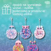 Nebulous Stars Zestaw kreatywny do robienia breloczków - z pomponami w kształcie zwierząt 5 szt. 8+ , OUTLET