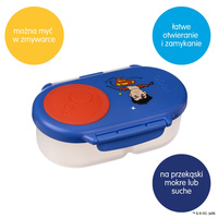 Superman by b.box Snackbox szczelny pojemnik na jedzenie i przekąski dla dzieci 
