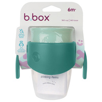 b.box Kubek 360 do nauki picia dla dzieci – kubek treningowy niekapek emerald forest