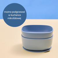 b.box miseczki dla dzieci - 2 szt. + 1 silikonowa przyssawka Ocean
