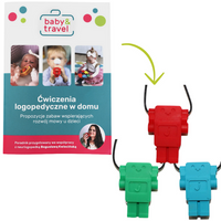 Gryzak antystresowy, robot, Jellystone Designs + PORADNIK LOGOPEDYCZNY