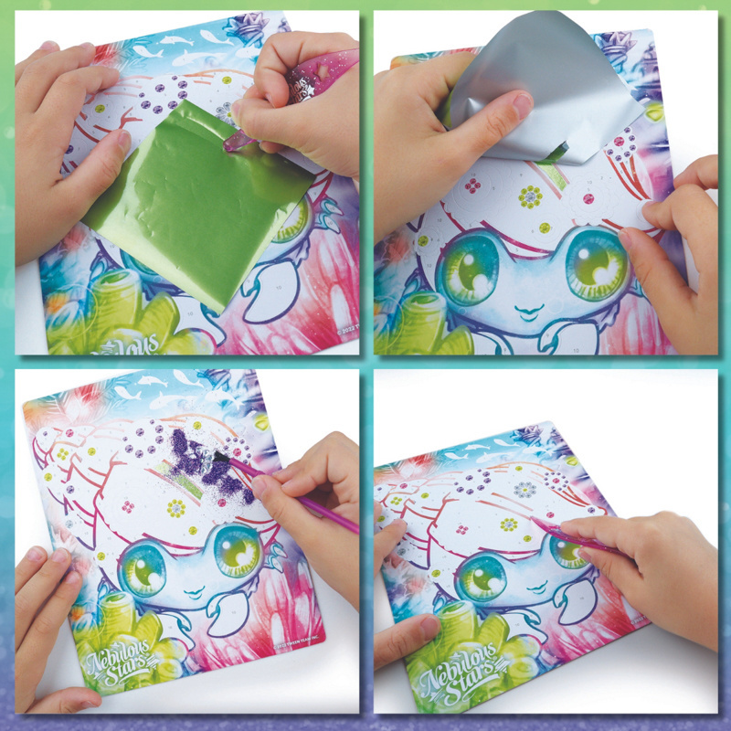 Nebulous Stars Album do scrapbookingu – zestaw kreatywny dla dzieci z folią i cyrkoniami 7+ Marinia, OUTLET