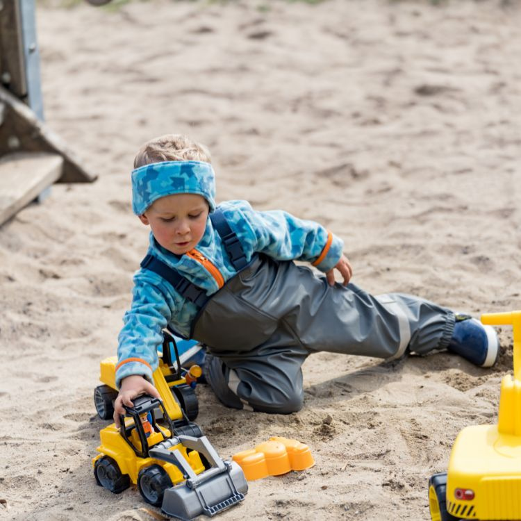 Spodnie przeciwdeszczowe, szare, Playshoes