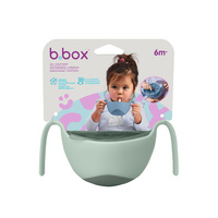 b.box miseczka 3w1: słomka, niewysypek, pojemnik, Sage