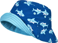 Playshoes Kapelusz UV dla dzieci dwustronny Rekin 