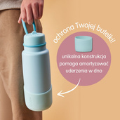 b.box Silikonowa nakładka ochronna na butelkę 1L, Spearmint