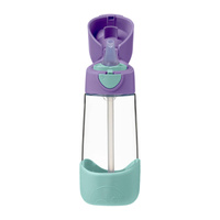 B.box Bidon dla dziecka - butelka na wodę ze słomką tritanowa 450 ml Lilac Pop