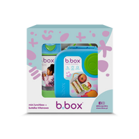 Zestaw Sportowa butelka tritanowa 450 ml + Mini Lunchbox, Ocean Breeze, b.box