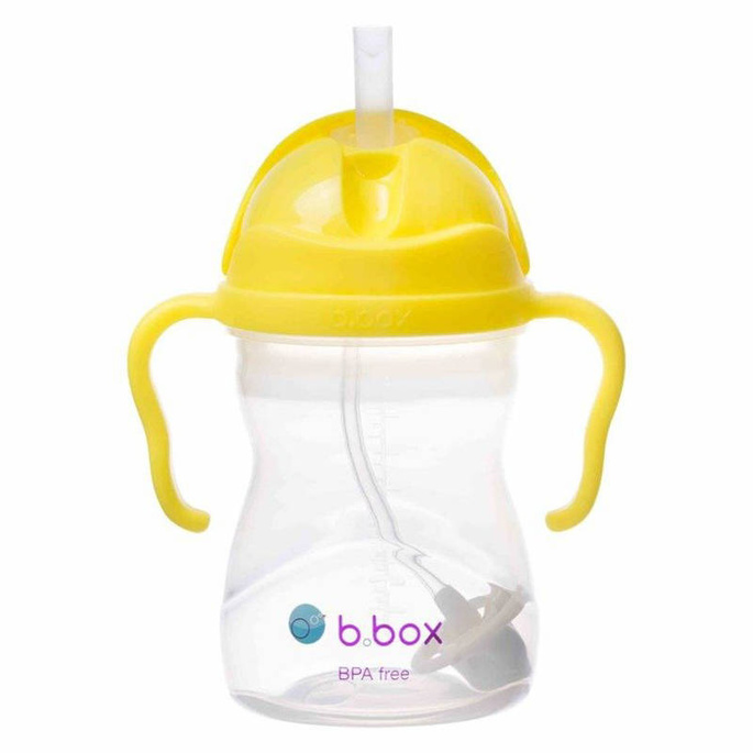 B.box kubek do nauki picia dla dziecka - zestaw 4w1 240 ml cytrynowy