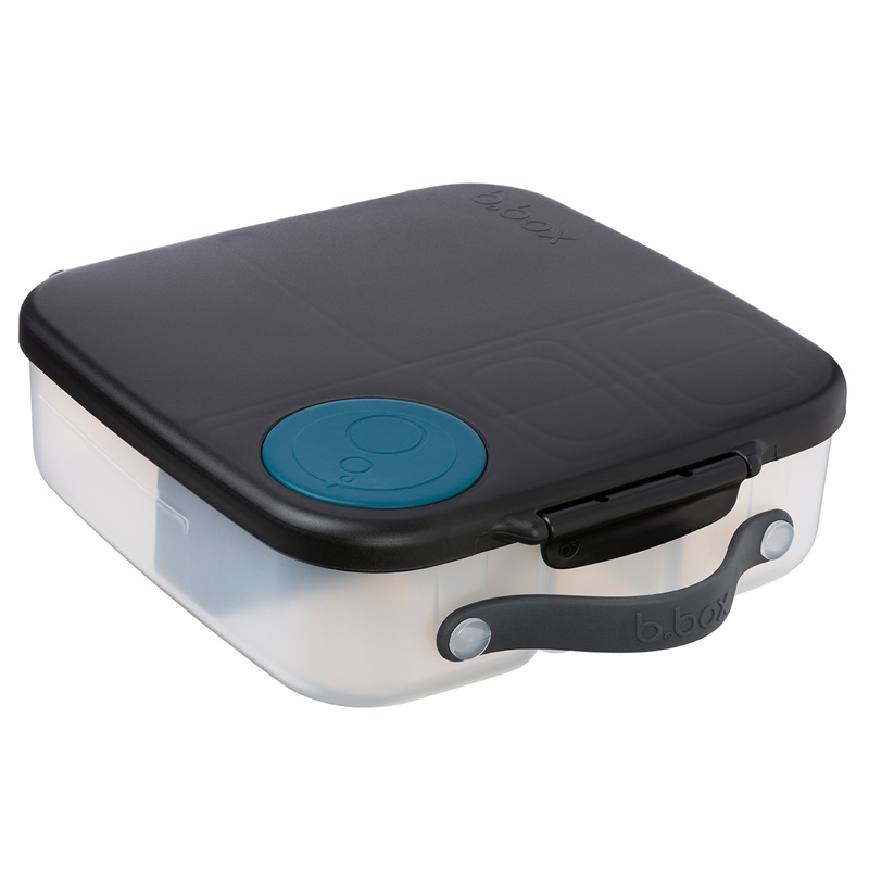 B.box Lunchbox dla dzieci do szkoły - szczelna śniadaniówka z przegródkami i wkładem chłodzącym Night Vision