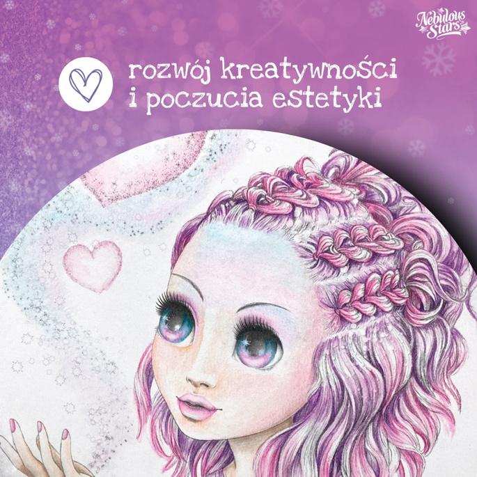 Nebulous Stars Kolorowanka – malowanka z pisakiem wodnym i pędzelkiem dla dzieci 7+ rozm. M Estrelia , OUTLET