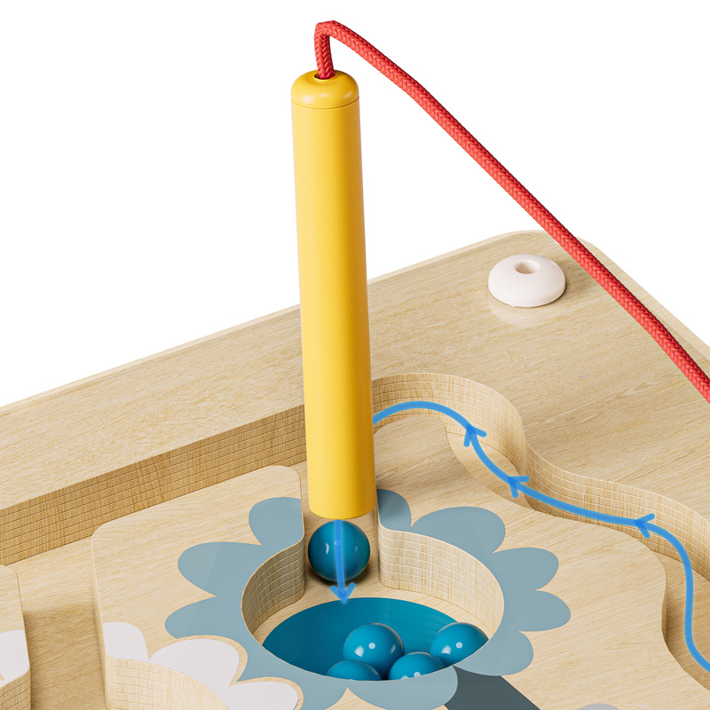 Topbright Pracowita pszczółka zabawka magnetyczna dla dzieci – gra logiczna z rysikiem 36 mies.+