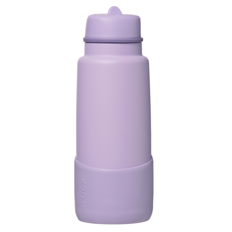 b.box Silikonowa nakładka ochronna na butelkę 1L, Lilac Love