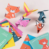 Papier dwustronny origami do tworzenia zwierząt, Rex London