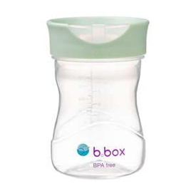 B.box Kubek do nauki picia dla dziecka - kubek treningowy plastikowy 240 ml szałwiowy, OUTLET