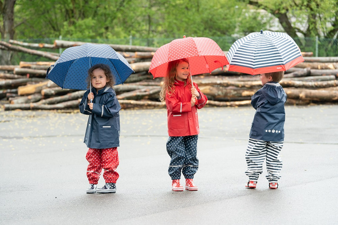 Kalosze rozm. 22/23, granatowe w kropki, Playshoes