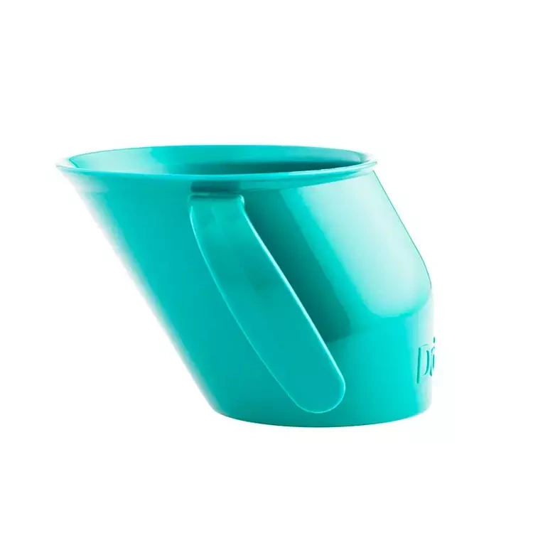 Zestaw bidon ze słomką 240 ml, szary, b.box z zapasowymi słomkami oraz kubek, morski, Doidy