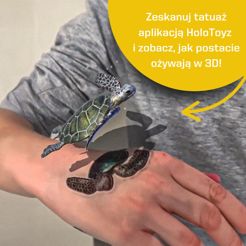 HoloToyz Tatuaże AR Sea Creatures – morskie stworzenia