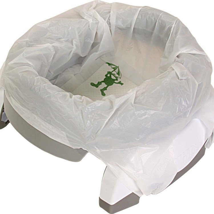 2w1 Potette Plus: Nocnik dla dziecka i nakładka na toaletę, szaro-biały, Potette Plus OUTLET