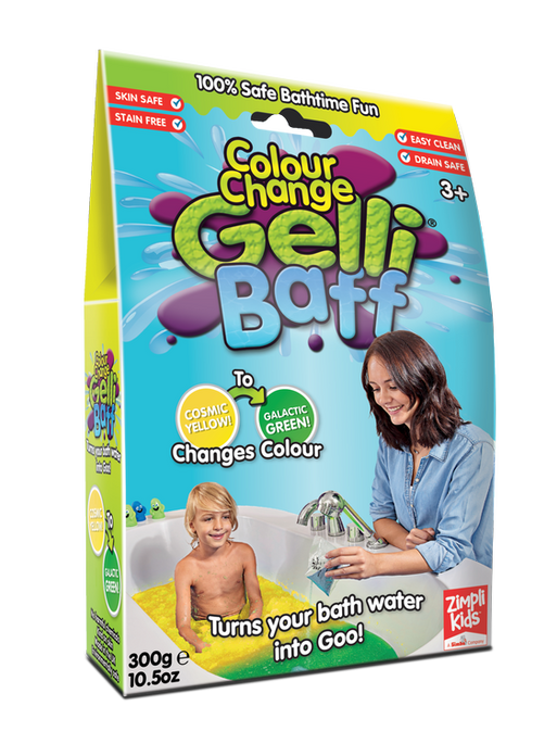 Magiczny proszek do kąpieli, Gelli Baff Colour Change, kosmiczny żółty, 3+, Zimpli Kids, OUTLET