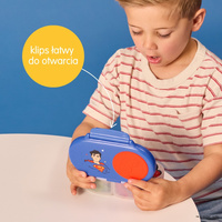 Superman by b.box Snackbox szczelny pojemnik na jedzenie i przekąski dla dzieci 