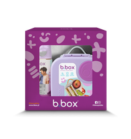 Zestaw Mini Lunchbox + Butelka tritanowa ze słomką 450 ml, Sugar Plum, b.box