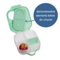 B.box lunchbox dla dzieci do szkoły - szczelna mini śniadaniówka z przegródkami Night Vision