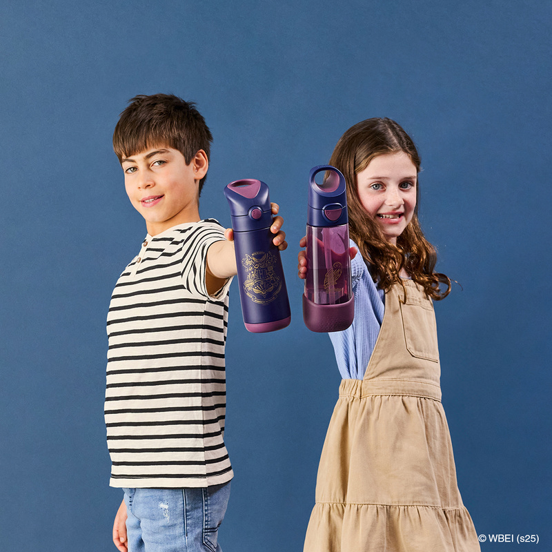 Harry Potter by b.box Bidon dla dziecka - butelka na wodę ze słomką tritanowa 600ml