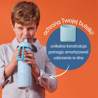 b.box b.box Silikonowa nakładka ochronna na butelkę 690 ml, Sea Glass