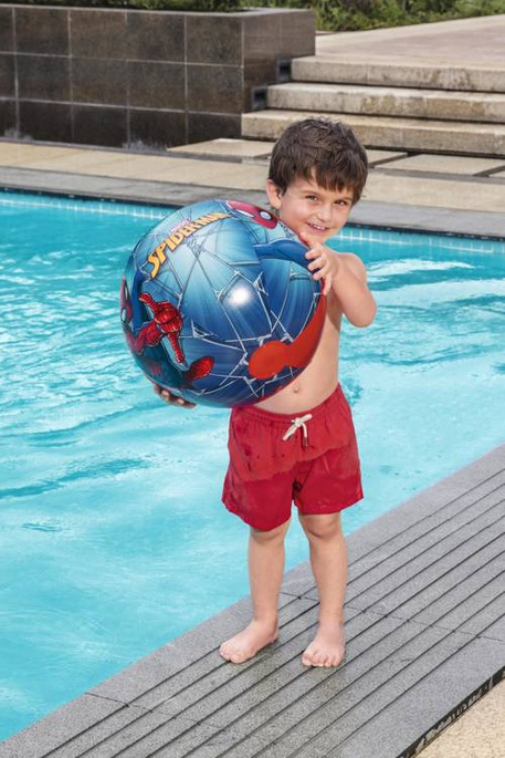 Piłka plażowa dmuchana, Spider-Man, 34 cm, 2+, Bestway 