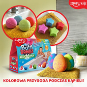Zimpli Kids Musujące bomby do zabawy do kąpieli zmieniające kolor wody Baff Bombz 20 szt. 3+